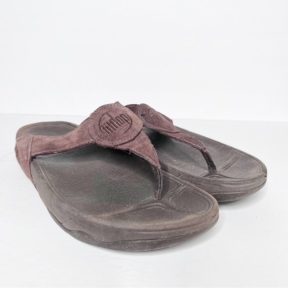 FitFlop Oasis Flip Flop Sandals Brown Size 10 Women’s - Picture 1 of 5